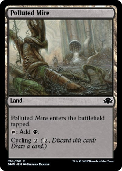 Polluted Mire (Dominaria Remastered) Light Play Foil