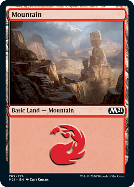 Mountain (269) (Magic 2021 Core Set) Light Play