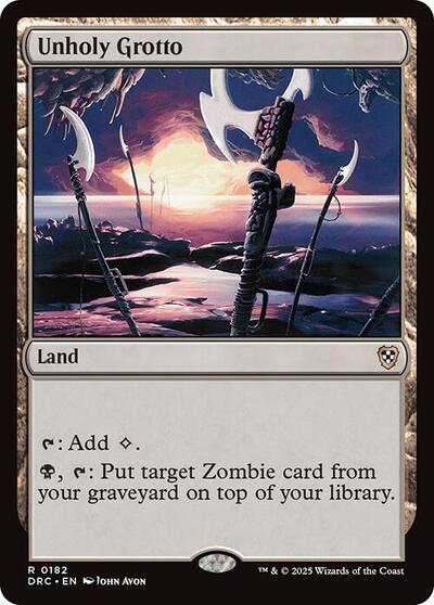 Unholy Grotto (Commander: Aetherdrift) Light Play