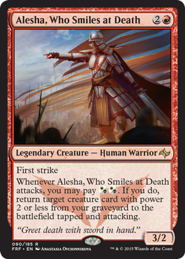 Alesha, Who Smiles at Death (Fate Reforged) Heavy Play