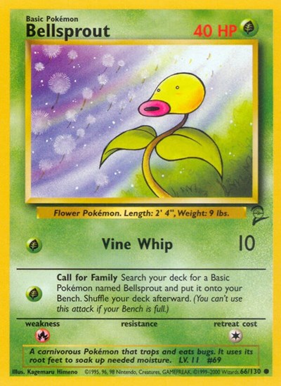 Bellsprout (Base Set 2) Damaged / Poor