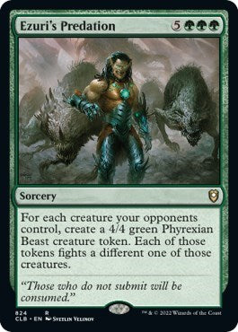 Ezuri's Predation (Commander Legends: Battle for Baldur's Gate) Light Play