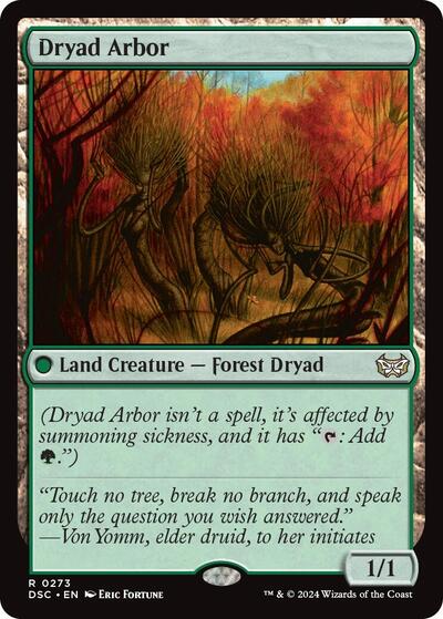 Dryad Arbor (Commander: Duskmourn: House of Horror) Light Play