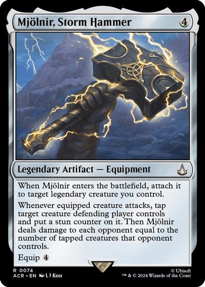 Mjolnir, Storm Hammer (Universes Beyond: Assassin's Creed) Near Mint Foil