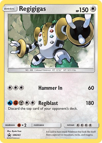 Regigigas - SM243 (SM Promos) Light Play Holofoil