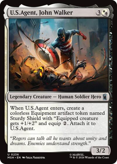 U.S.Agent, John Walker (Marvel Super Heroes) Light Play Foil
