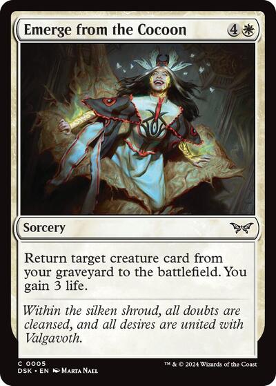 Emerge from the Cocoon (Duskmourn: House of Horror) Light Play Foil