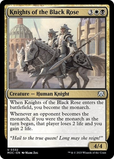 Knights of the Black Rose (Commander: March of the Machine) Light Play