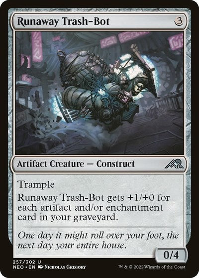 Runaway Trash-Bot (Kamigawa: Neon Dynasty) Light Play