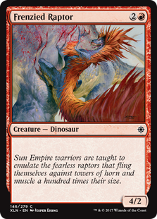 Frenzied Raptor (Ixalan) Light Play