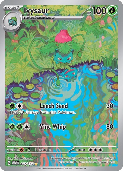 Ivysaur - 167 (Scarlet and Violet: 151) Light Play Holofoil