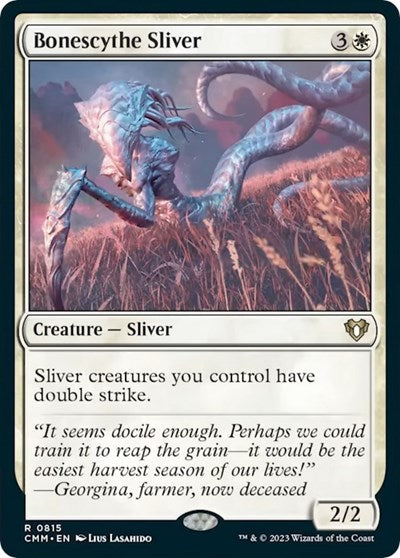 Bonescythe Sliver (Commander Masters) Light Play