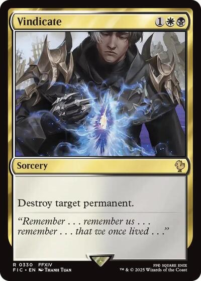 Vindicate (Commander: FINAL FANTASY) Light Play