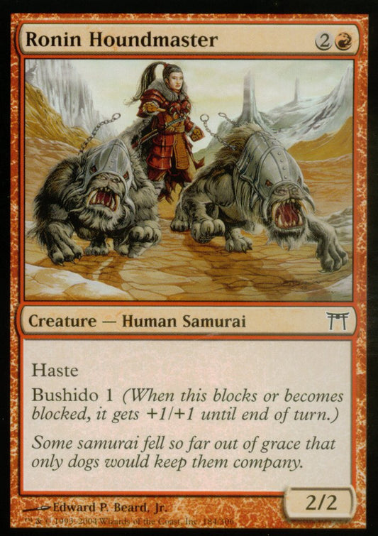 Ronin Houndmaster (Champions of Kamigawa) Light Play