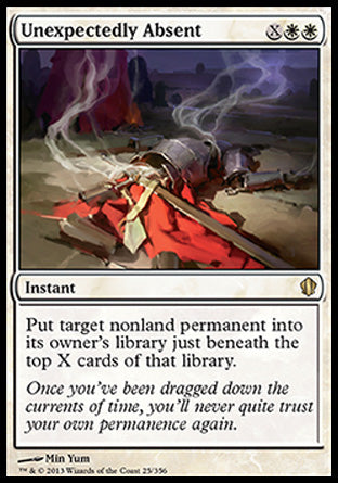 Unexpectedly Absent (Commander 2013 Edition) Light Play