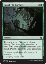 Scout the Borders (Khans of Tarkir) Light Play Foil