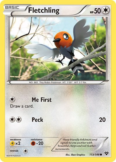 Fletchling (XY Base Set) Damaged / Poor