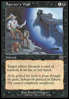 Specter's Wail (Mercadian Masques) Light Play