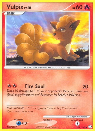 Vulpix (Mysterious Treasures) Medium Play
