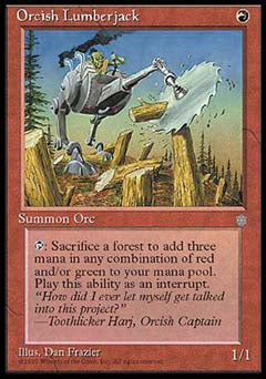 Orcish Lumberjack (Ice Age) Heavy Play