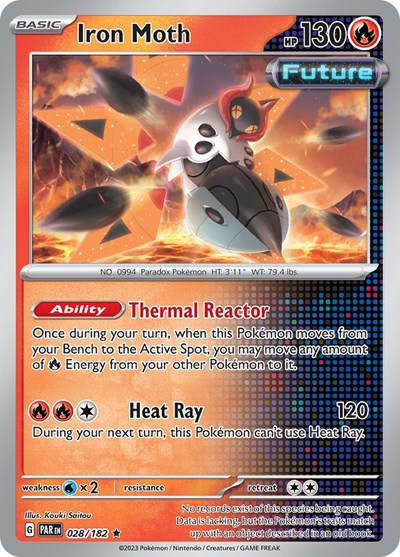 Iron Moth - 028 (Scarlet and Violet: Paradox Rift) Light Play Holofoil