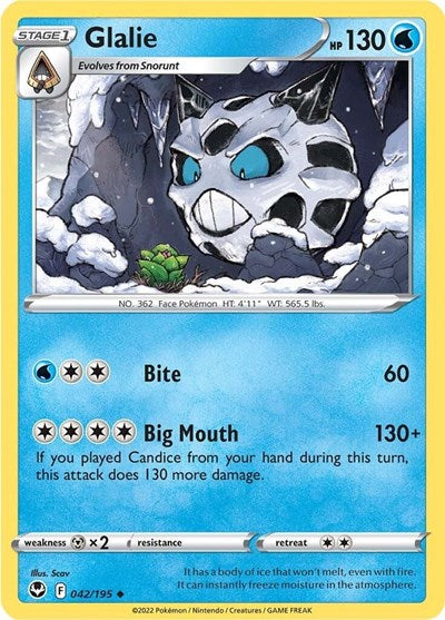 Glalie (SWSH12: Silver Tempest) Light Play