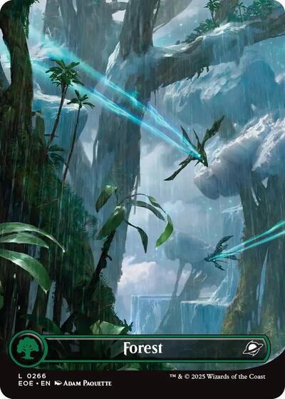 Forest (0266) (Borderless) (Edge of Eternities) Light Play Foil
