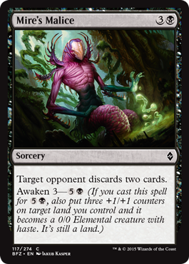 Mire's Malice (Battle for Zendikar) Light Play