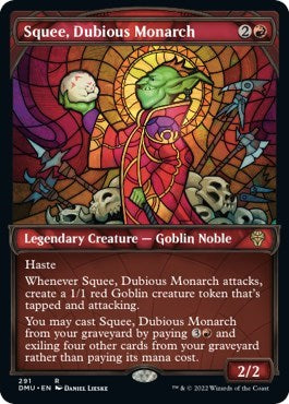 Squee, Dubious Monarch (Showcase) (Dominaria United) Light Play