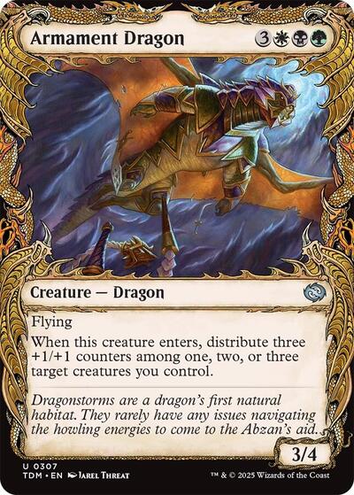 Armament Dragon (Showcase) (Tarkir: Dragonstorm) Medium Play