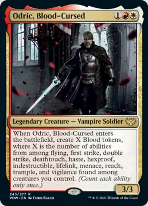 Odric, Blood-Cursed (Innistrad: Crimson Vow) Light Play Foil