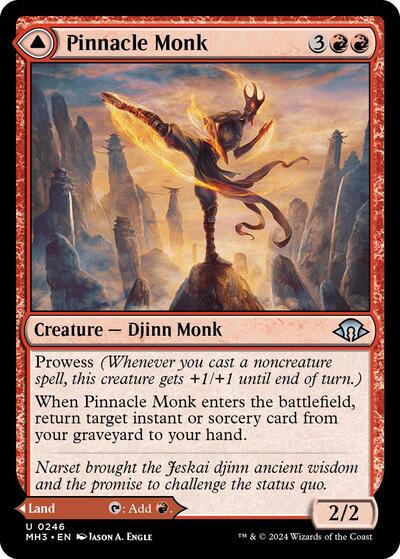 Pinnacle Monk (Modern Horizons 3) Light Play