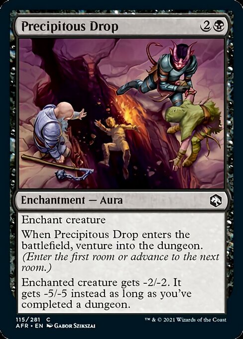 Precipitous Drop (Adventures in the Forgotten Realms) Light Play
