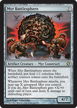 Myr Battlesphere (Commander 2013 Edition) Light Play