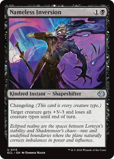 Nameless Inversion (Lorwyn Eclipsed) Light Play