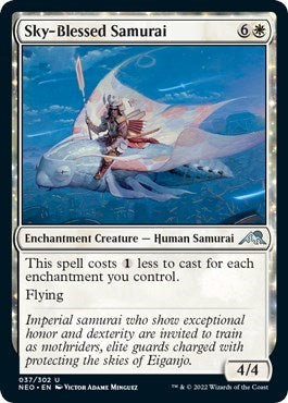 Sky-Blessed Samurai (Kamigawa: Neon Dynasty) Light Play