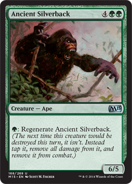 Ancient Silverback (Magic 2015 Core Set) Light Play Foil