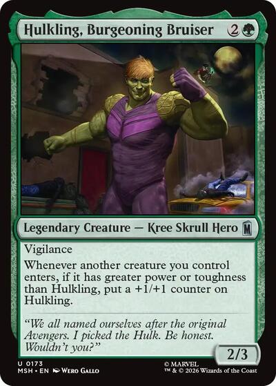 Hulkling, Burgeoning Bruiser (Marvel Super Heroes) Light Play