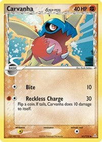 Carvanha (Delta Species) (Holon Phantoms) Medium Play