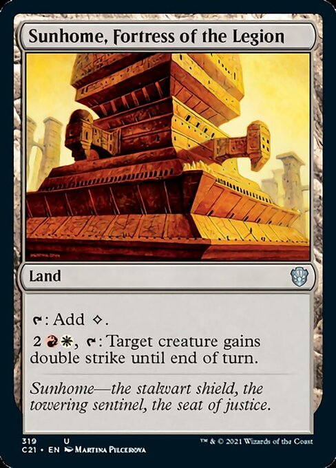 Sunhome, Fortress of the Legion (Commander 2021 Strixhaven) Light Play