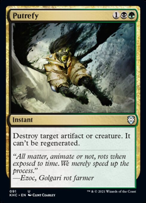 Putrefy (Commander 2021 Kaldheim) Light Play