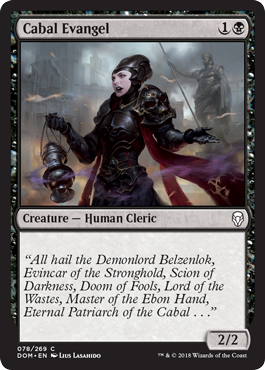 Cabal Evangel (Dominaria) Light Play