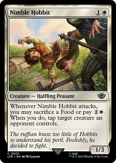 Nimble Hobbit (Universes Beyond: The Lord of the Rings: Tales of Middle-earth) Light Play Foil