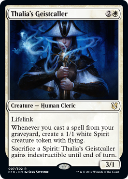 Thalia's Geistcaller (Commander 2019) Light Play