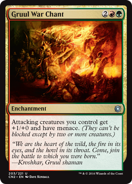 Gruul War Chant (Conspiracy: Take the Crown) Light Play