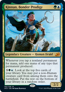 Kinnan, Bonder Prodigy (Ikoria: Lair of Behemoths) Light Play Foil