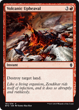 Volcanic Upheaval (Battle for Zendikar) Light Play