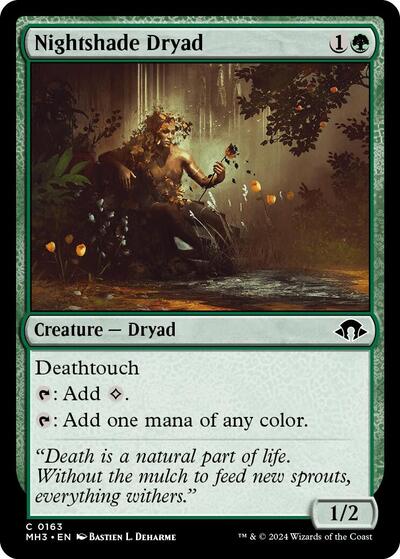 Nightshade Dryad (Modern Horizons 3) Light Play Foil