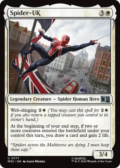 Spider-UK (Commander: Marvel Super Heroes) Light Play