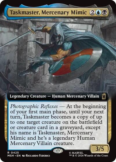 Taskmaster, Mercenary Mimic (Extended Art) (Marvel Super Heroes) Light Play